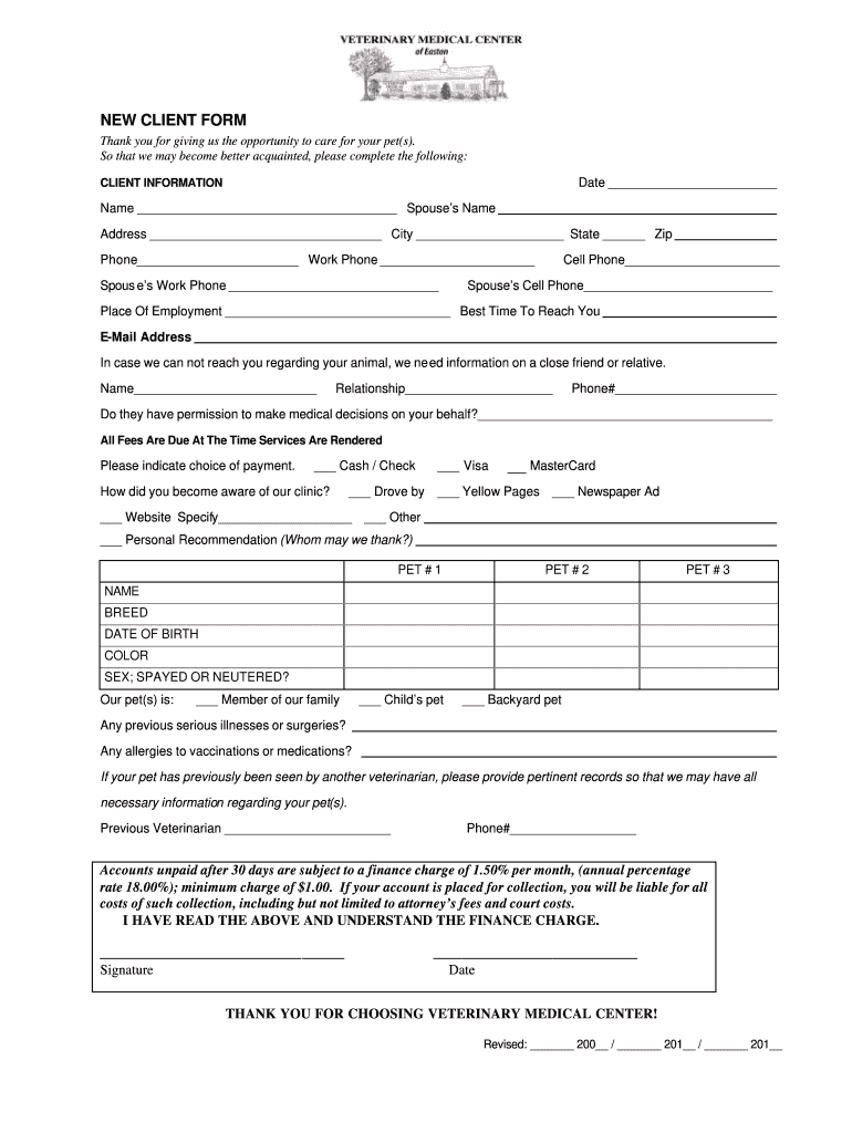 Printable New Client Form Template Home Staging Printable Forms Free 