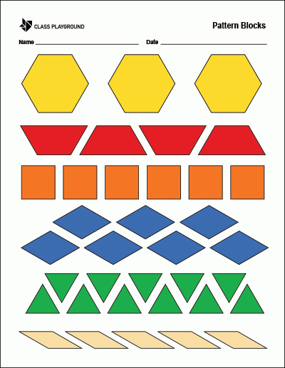 Printable Pattern Blocks Class Playground Printable Pattern Blocks Class Playground