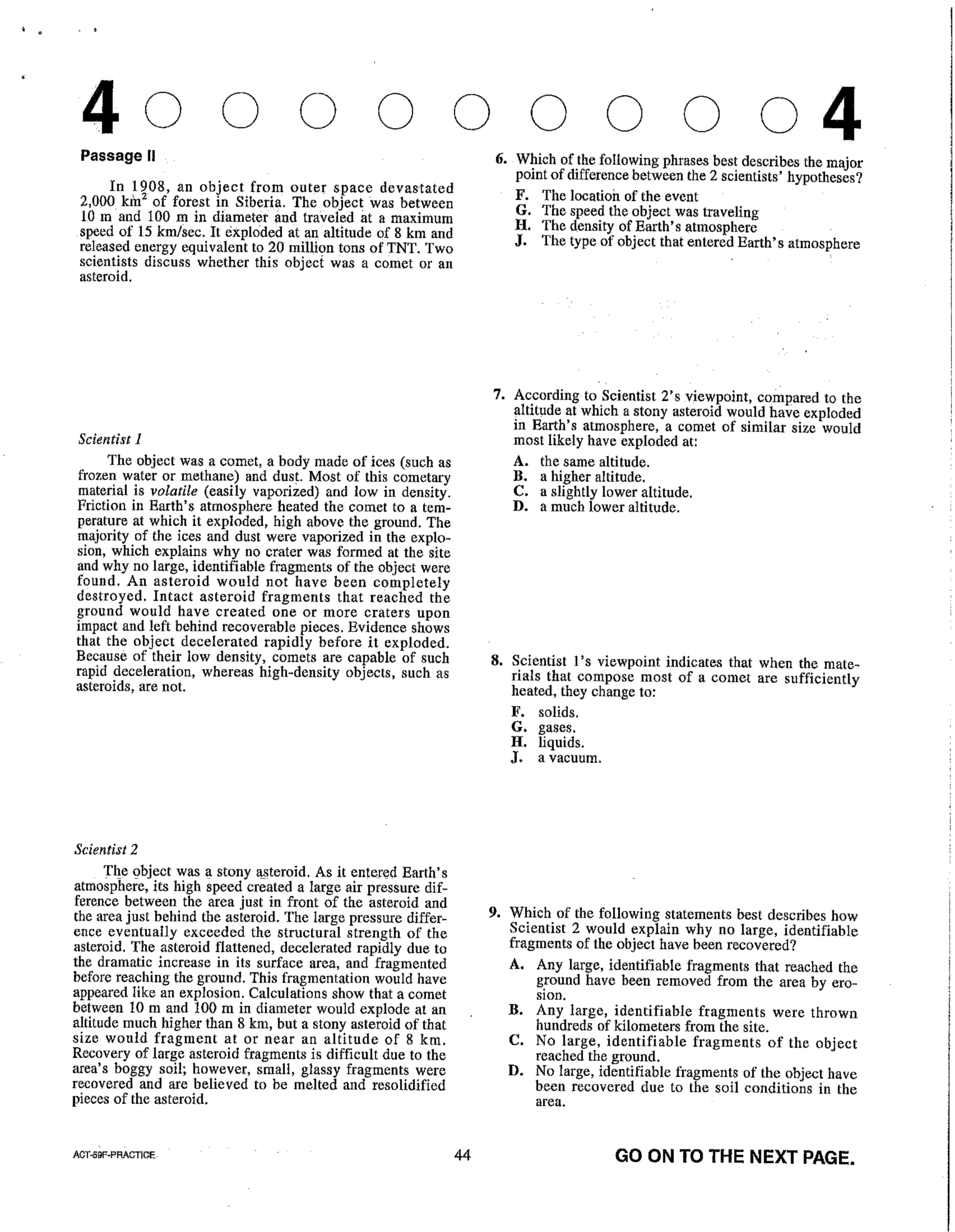 Printable Practice Act Test Printable Practice Act Test