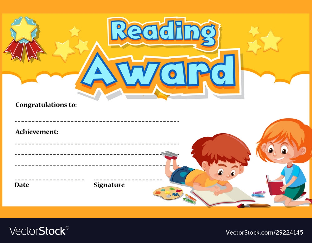 Printable Reading Award Certificates