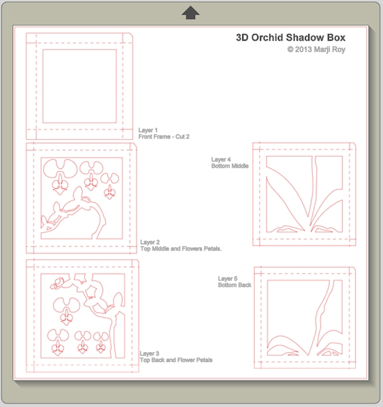 Printable Shadow Box Template