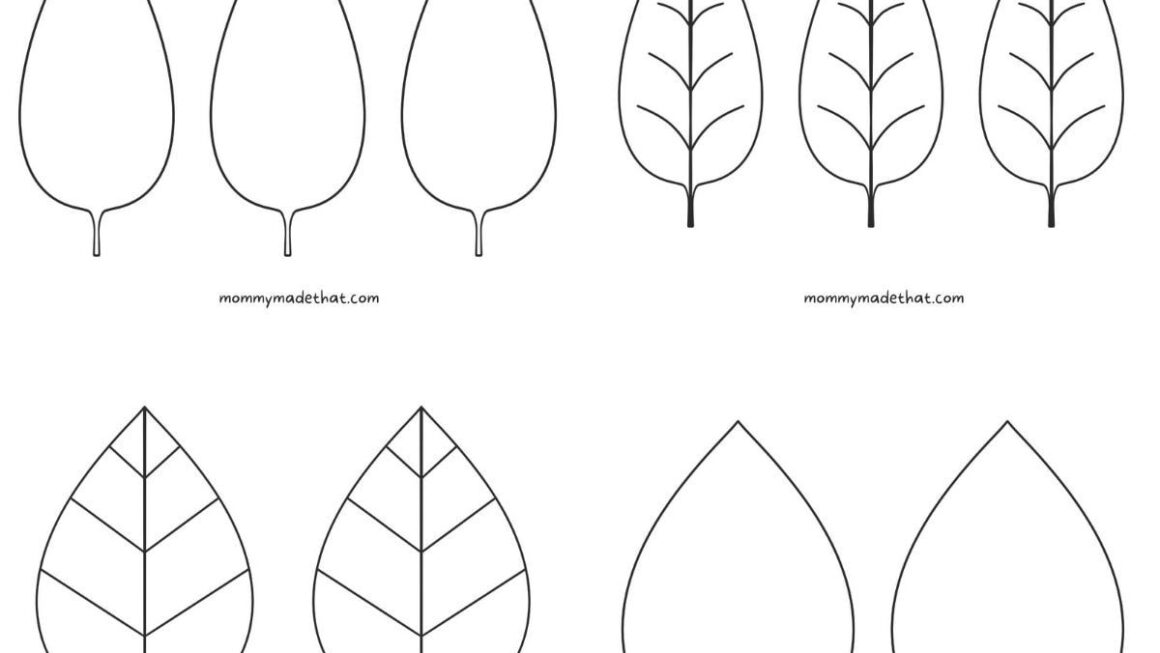 Printable Simple Leaf Template Printable Summer Activities