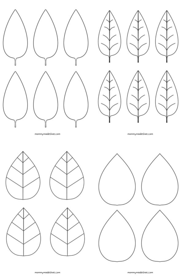 Leaf Printable Template Free