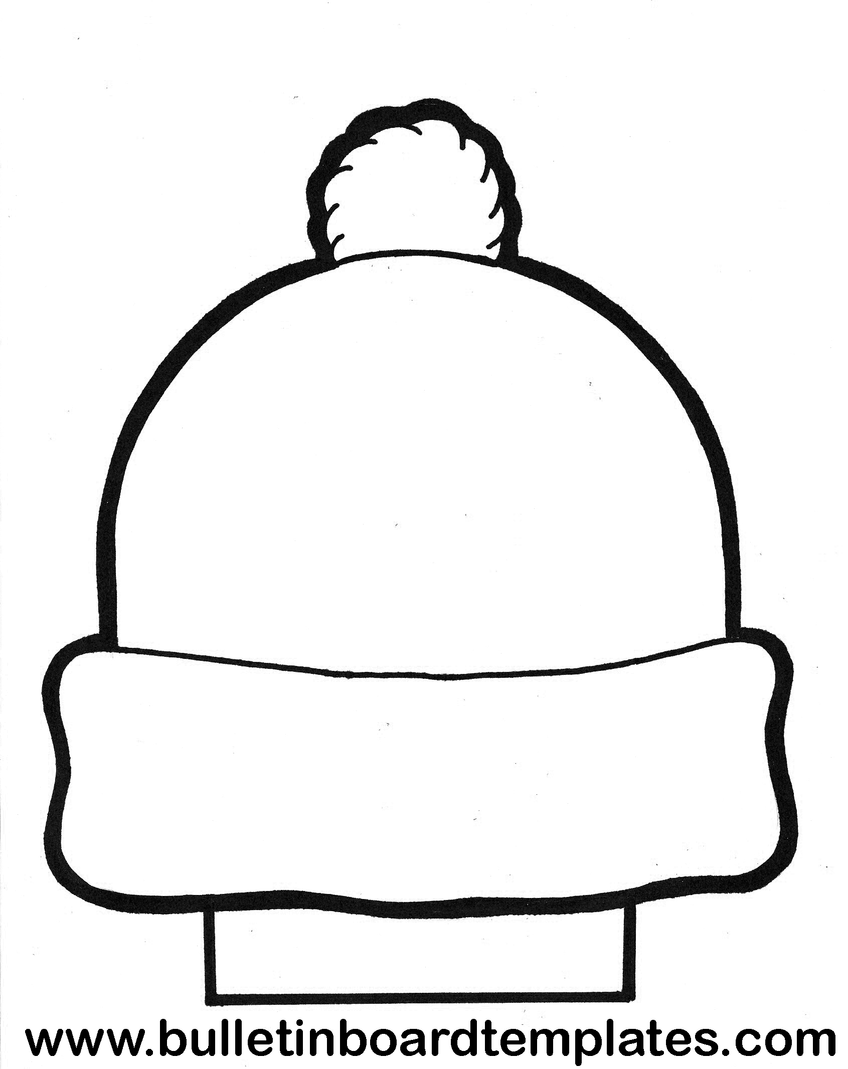Printable Snow Hat Template Printable Snow Hat Template