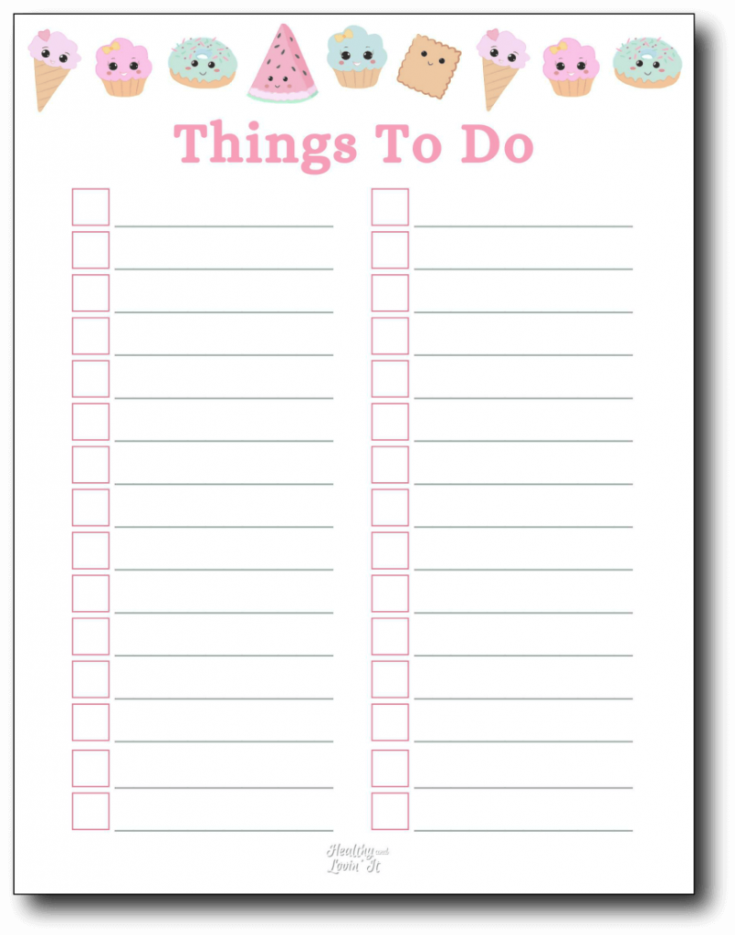 Printable To Do List Template Cute Printable Templates