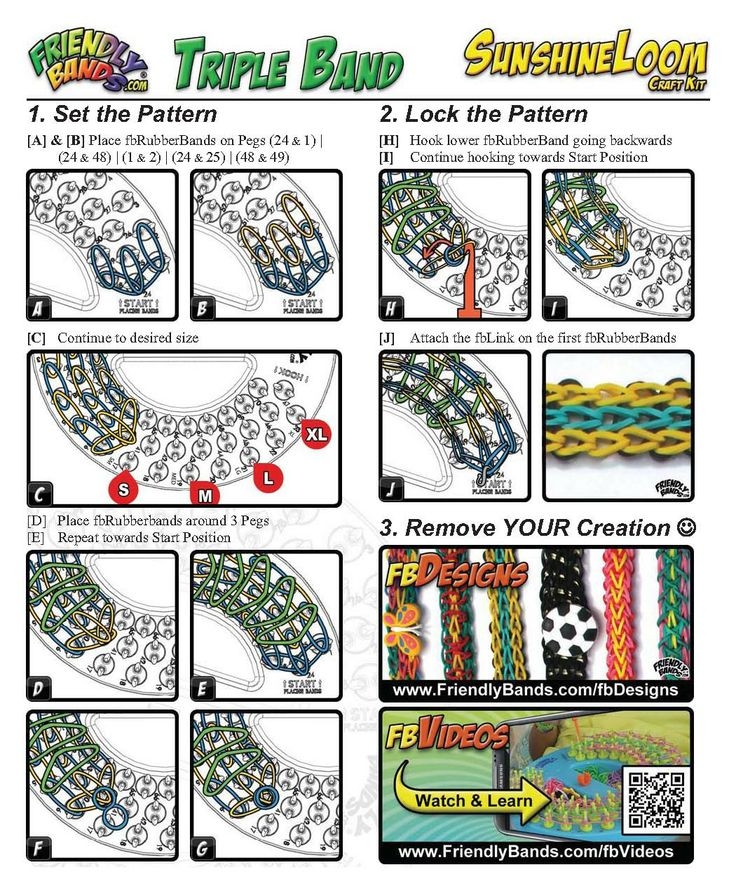Rainbow Loom Pattern Instructions Printable