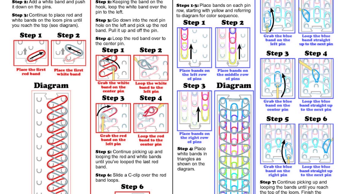 Rainbow Loom Printable Instructions