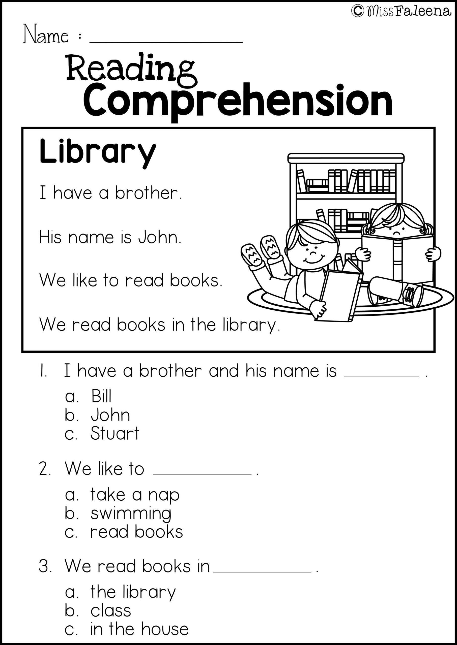 Free Printable Reading Worksheets For Freshman