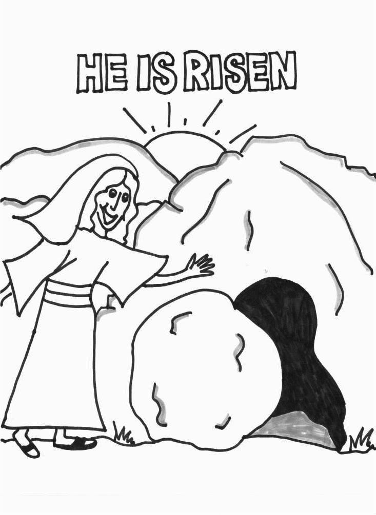 Free Printable Bible Coloring Pages Resurrection