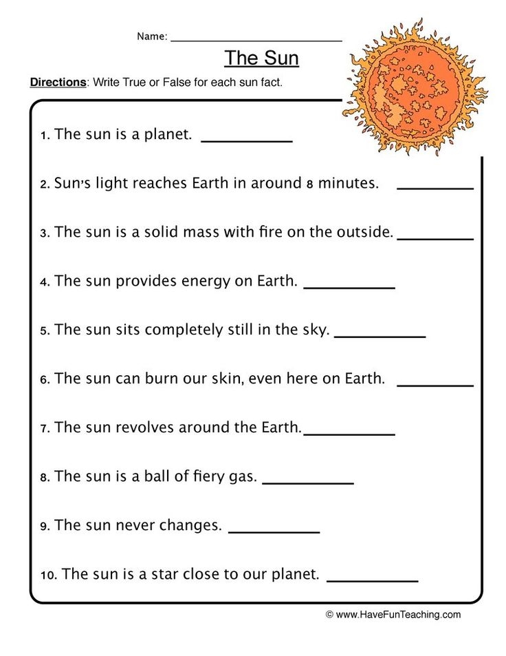 Science For 3rd Grade Worksheets