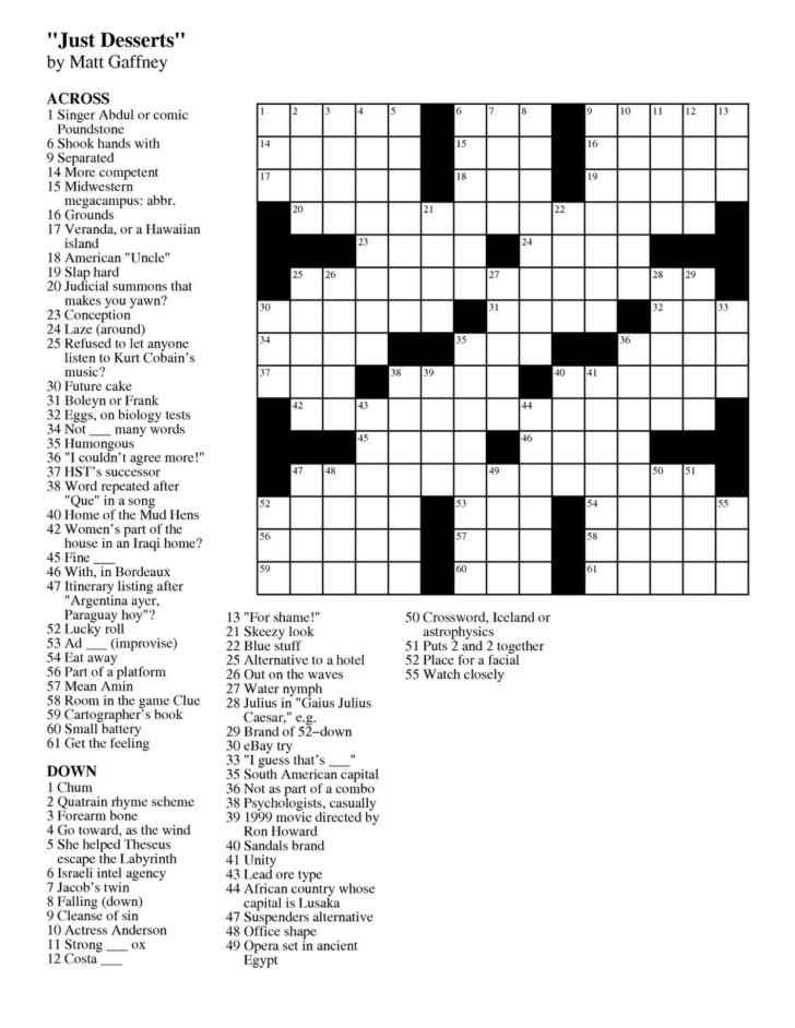 Seven Free Daily Printable Crossword Puzzles James Crossword Puzzles Seven Free Daily Printable Crossword Puzzles James Crossword Puzzles