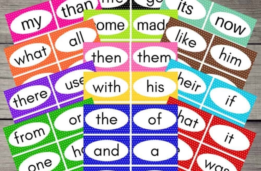 Sight Word Printable Flashcards