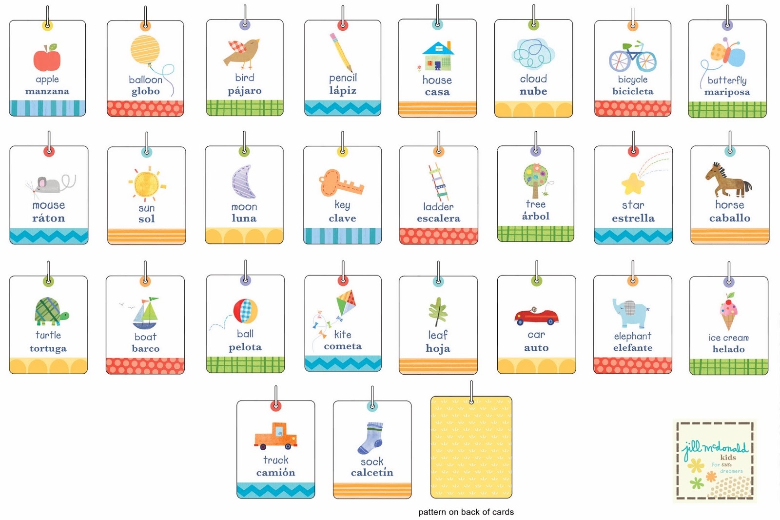 Spanish To English Flashcards Printable Free