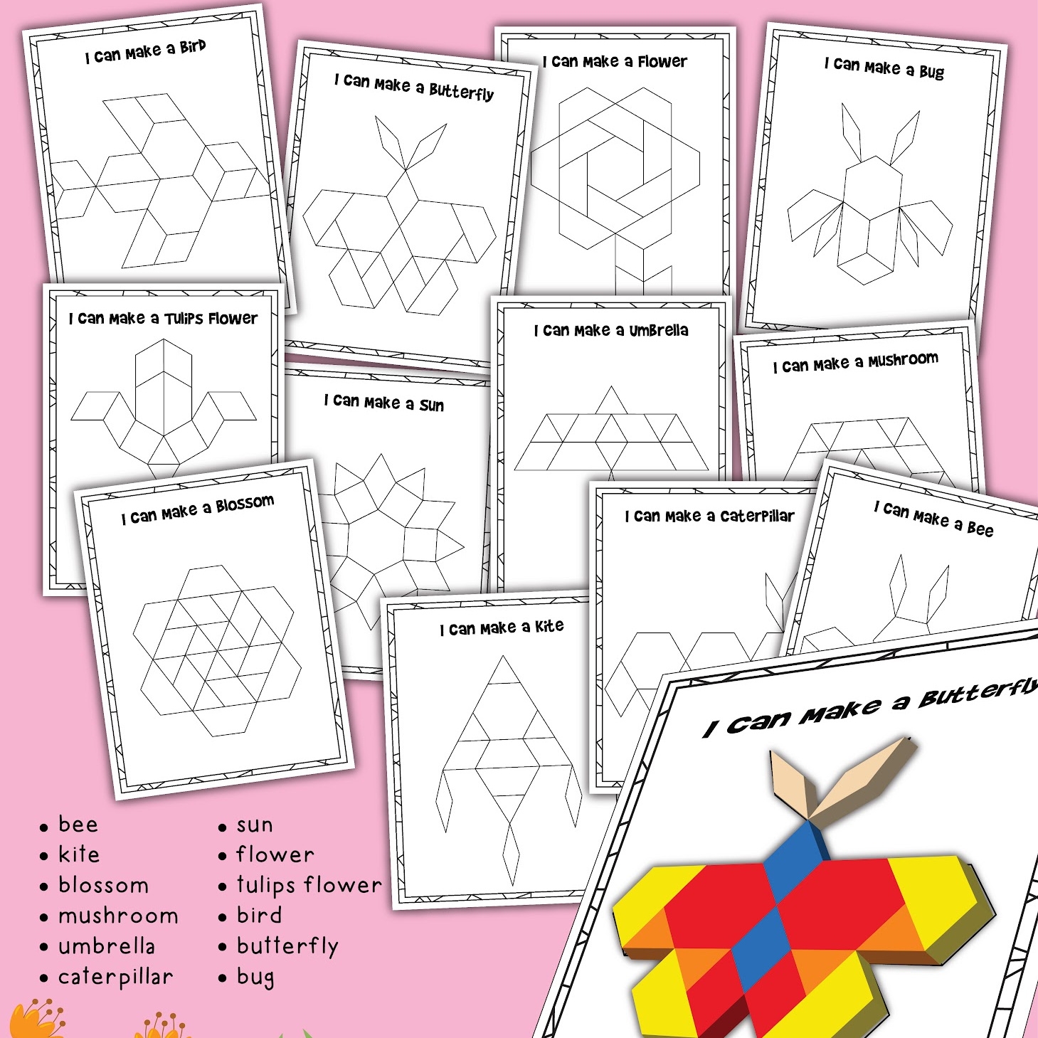Pattern Blocks Printables Learning Resources Pattern Blocks Printables Learning Resources