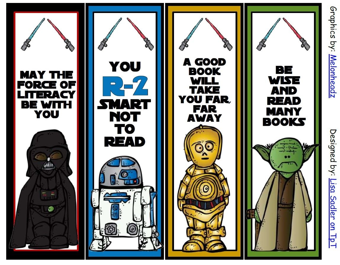 Star Wars Bookmarks Printable Printable Bookmarks Star Wars Bookmarks Printable Printable Bookmarks