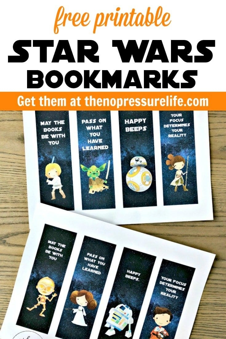 Star Wars Book Mark Free Printable Star Wars Book Mark Free Printable