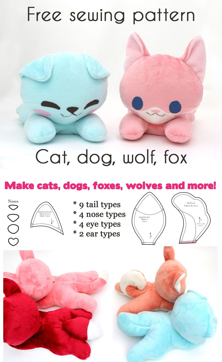 Stuffed Animal Printable Pattern