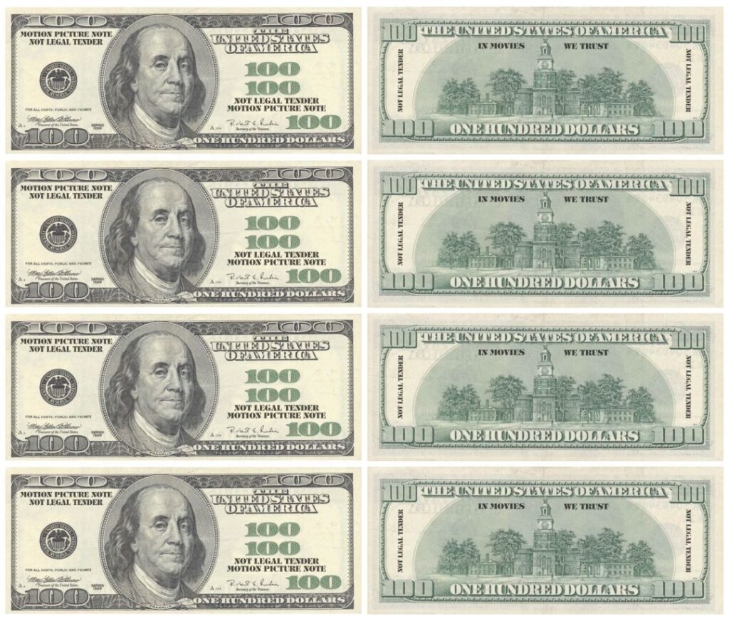 Template Printable Money Front And Back Real Size Fillable Form 2024