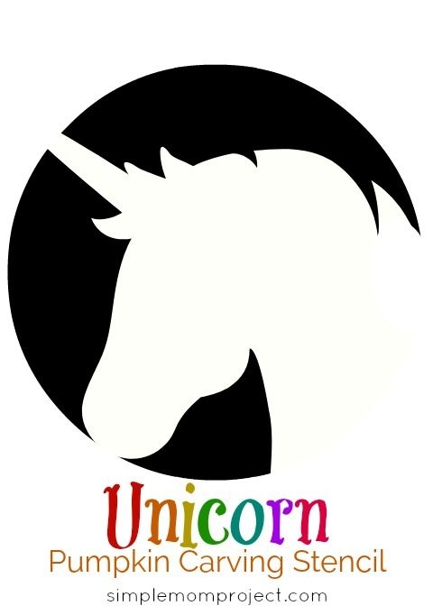 Unicorn Pumpkin Stencils Free Printable