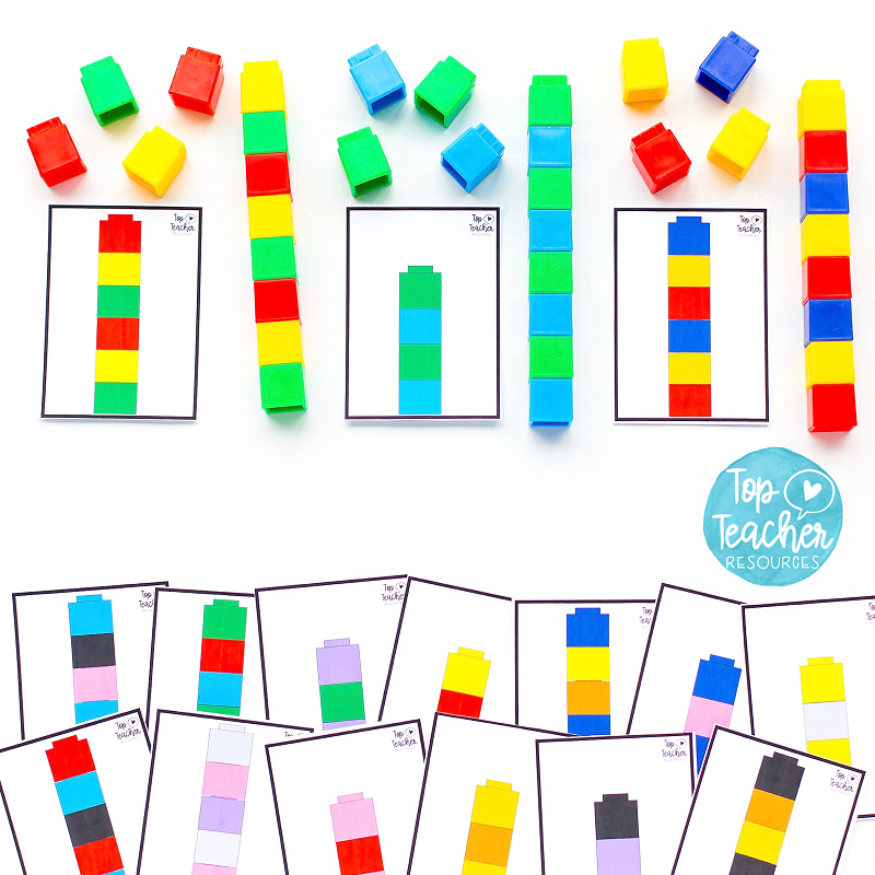 Unifix Cube Pattern Cards Free Printable Printable Word Searches