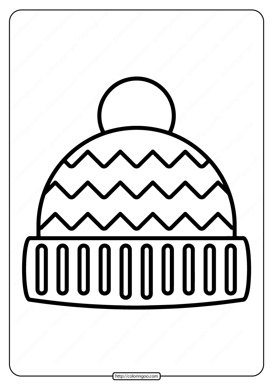 Winter Hat Template Printable Winter Hat Template Printable