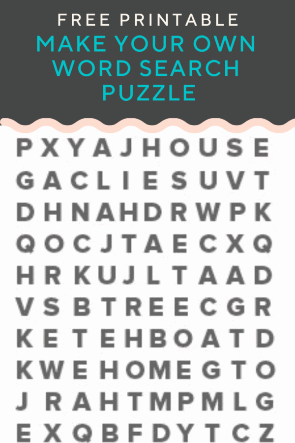 Word Search Generator Free Printable