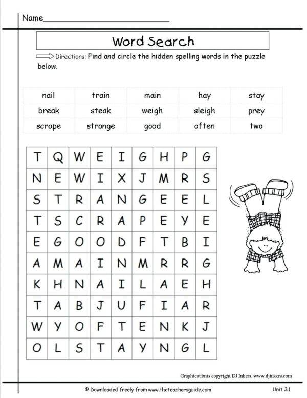 Free Printable Word Search Maker