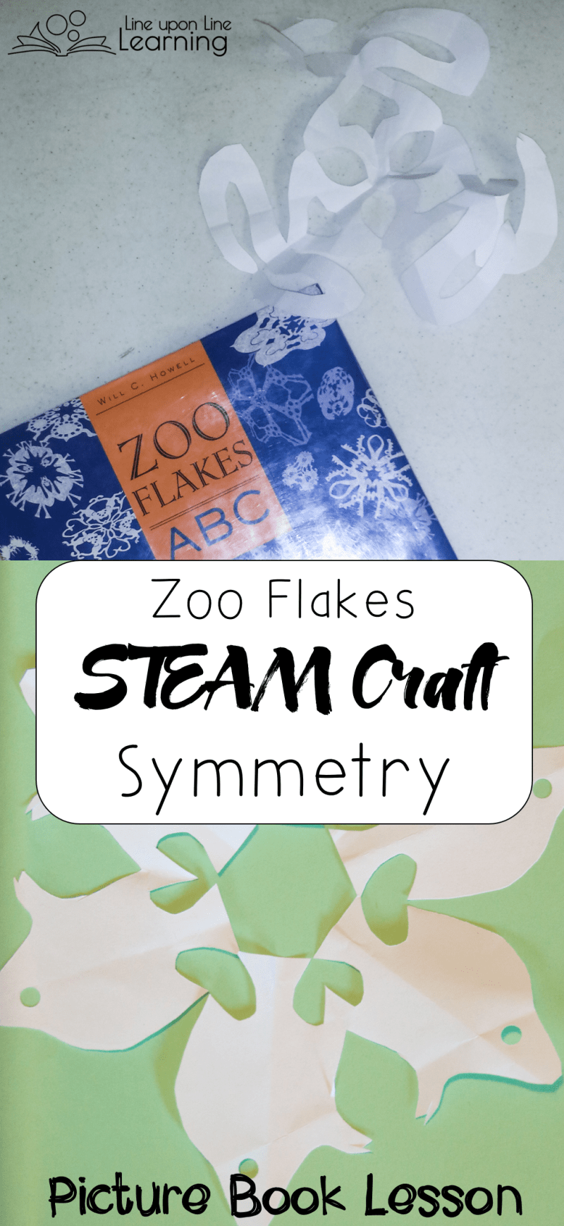 Zoo Flakes Symmetrical STEAM Snowflake Craft Snowflake Craft Abc 