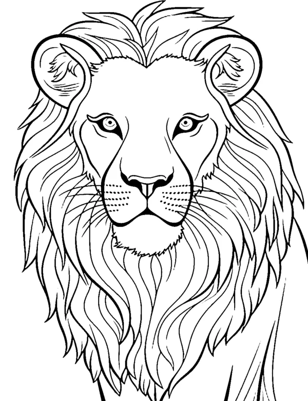 Lion Coloring Sheets Printable