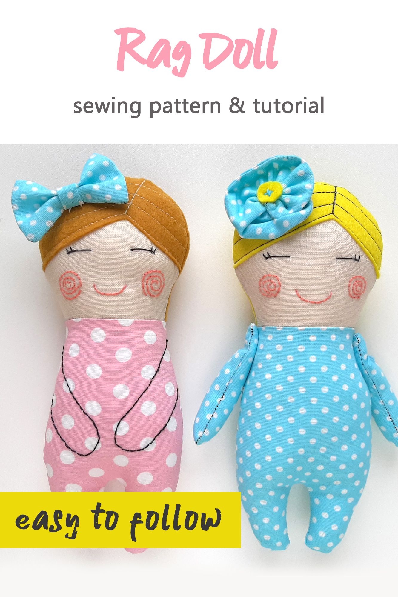 Beginner Easy Printable Rag Doll Patterns