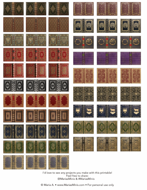 Free Printables How To Make Miniature Books