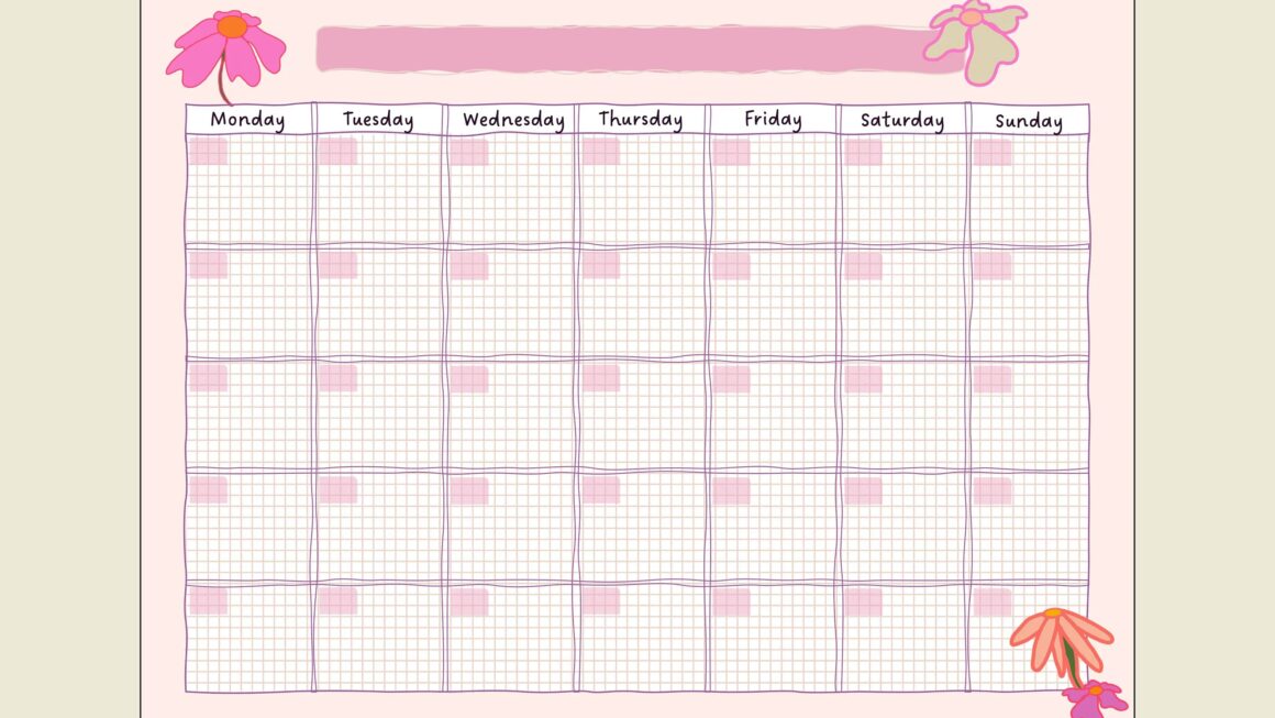 Free Cute Printable Monthly Calendar Year Printables For Everyone