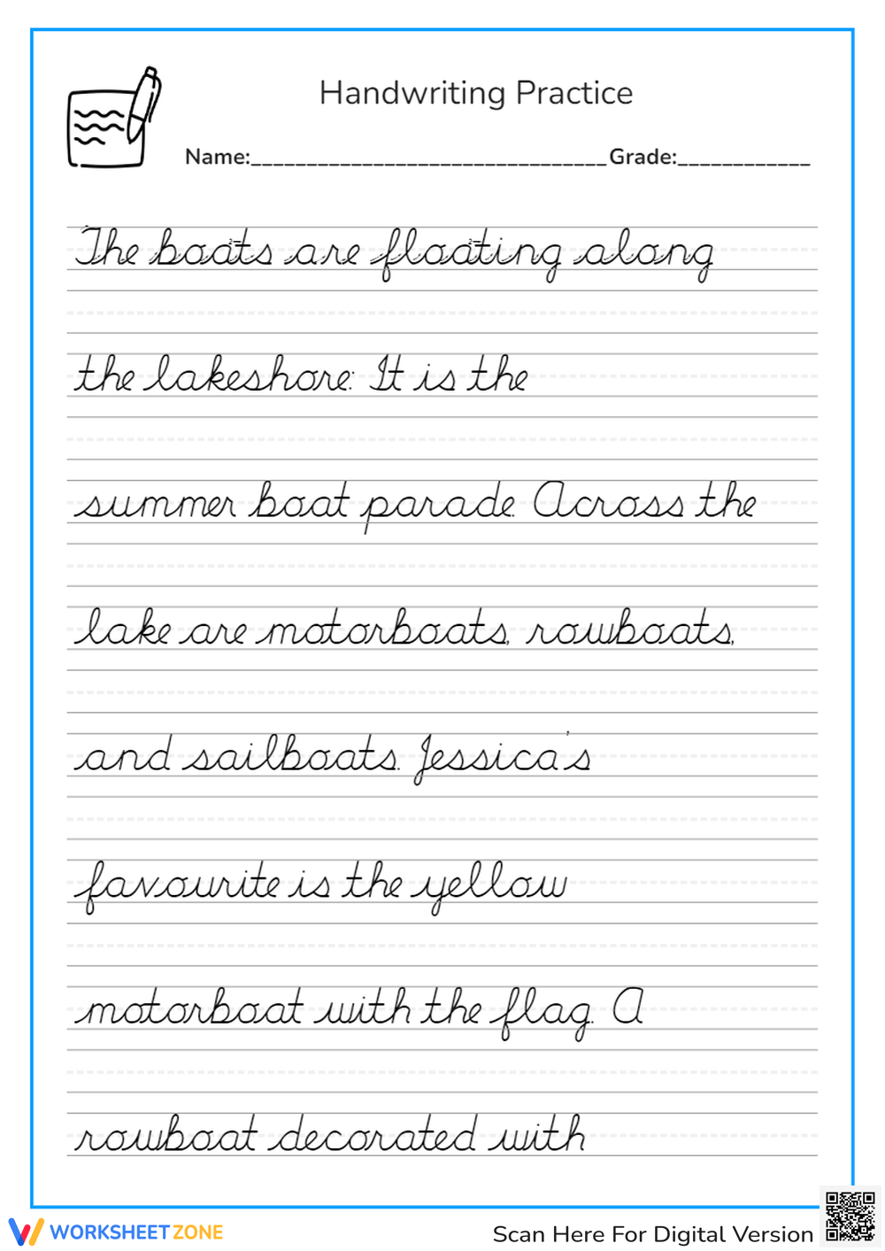 Free Printable Worksheets For Handwriting Practice Free Printable Worksheets For Handwriting Practice