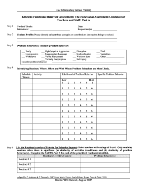 Functional Assessment Form Printable Functional Assessment Form Printable