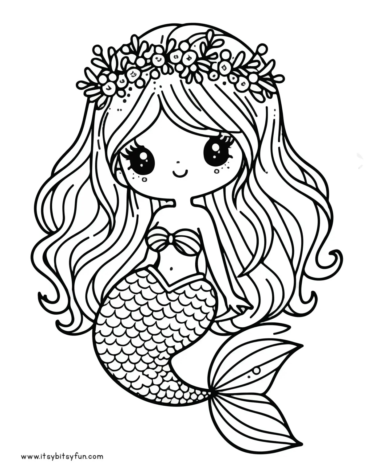 Mermaid Coloring Pages Free Printable Mermaid Coloring Pages Free Printable