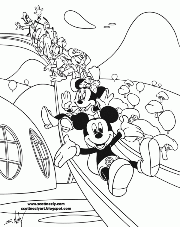 Printable Coloring Pages Mickey Mouse Clubhouse