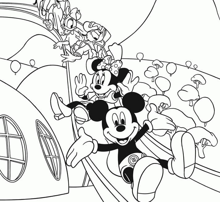 Mickey Mouse Clubhouse Printable Coloring Pages Coloring Home