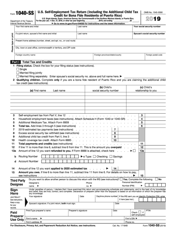 Printable 1040 Form And Instructions