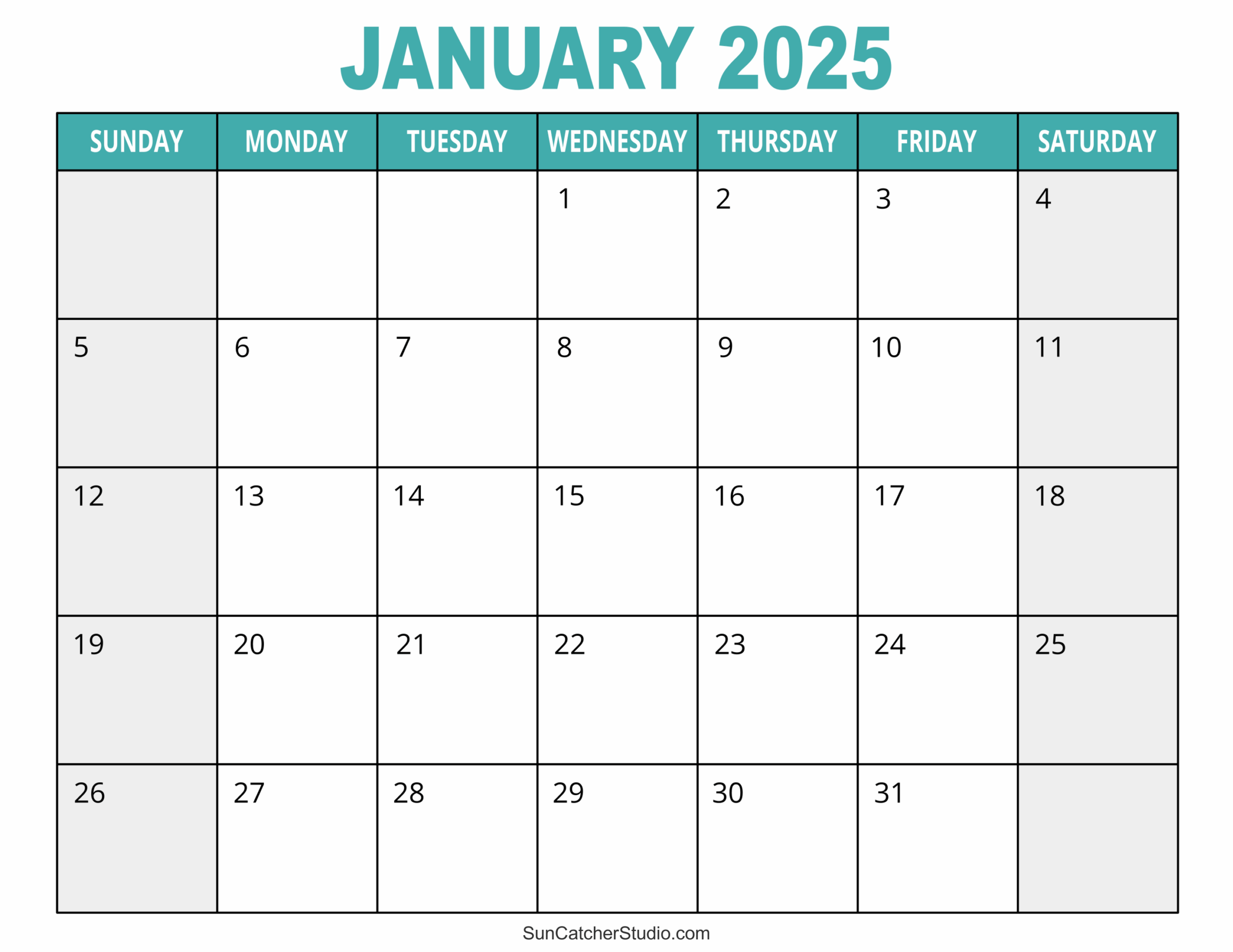 Printable 2025 Monthly Calendar Free Henry C Hunter Printable 2025 Monthly Calendar Free Henry C Hunter