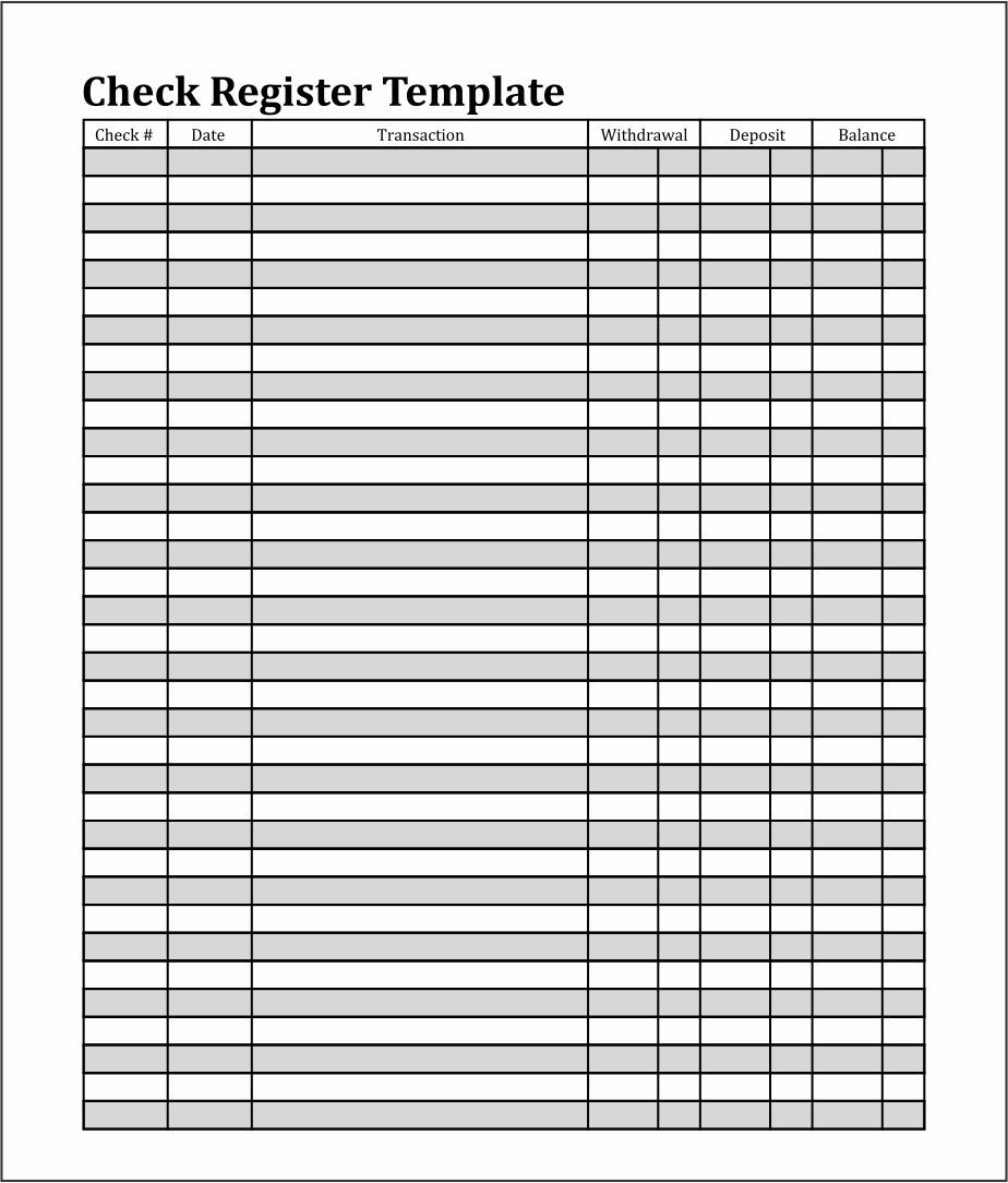 Printable Pdf Check Register Full Page Printable Pdf Check Register Full Page